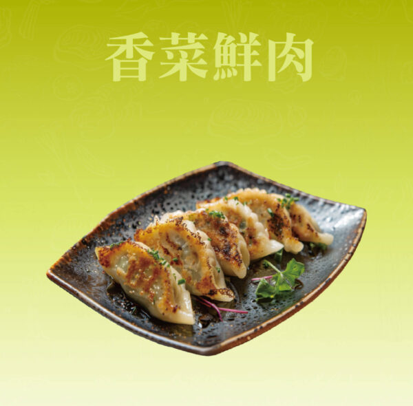 香菜鮮肉日式煎餃