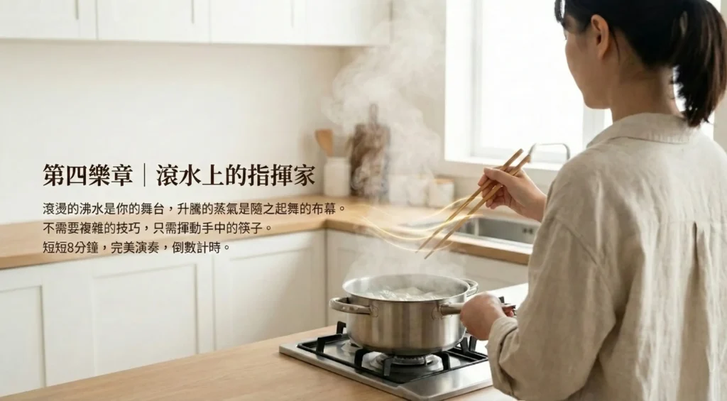 這是一系列鼎記-猿山鹿品牌「酸菜雙椒鮮肉餃」的圖片，主題為「一場在舌尖演奏的交響樂」。圖片內容包含產品主視覺、以「樂章」為概念呈現的食材（酸菜、泡椒、鮮肉餡料）特寫，以及烹飪過程的情境照，並結合音波、樂譜等音樂元素進行視覺設計。